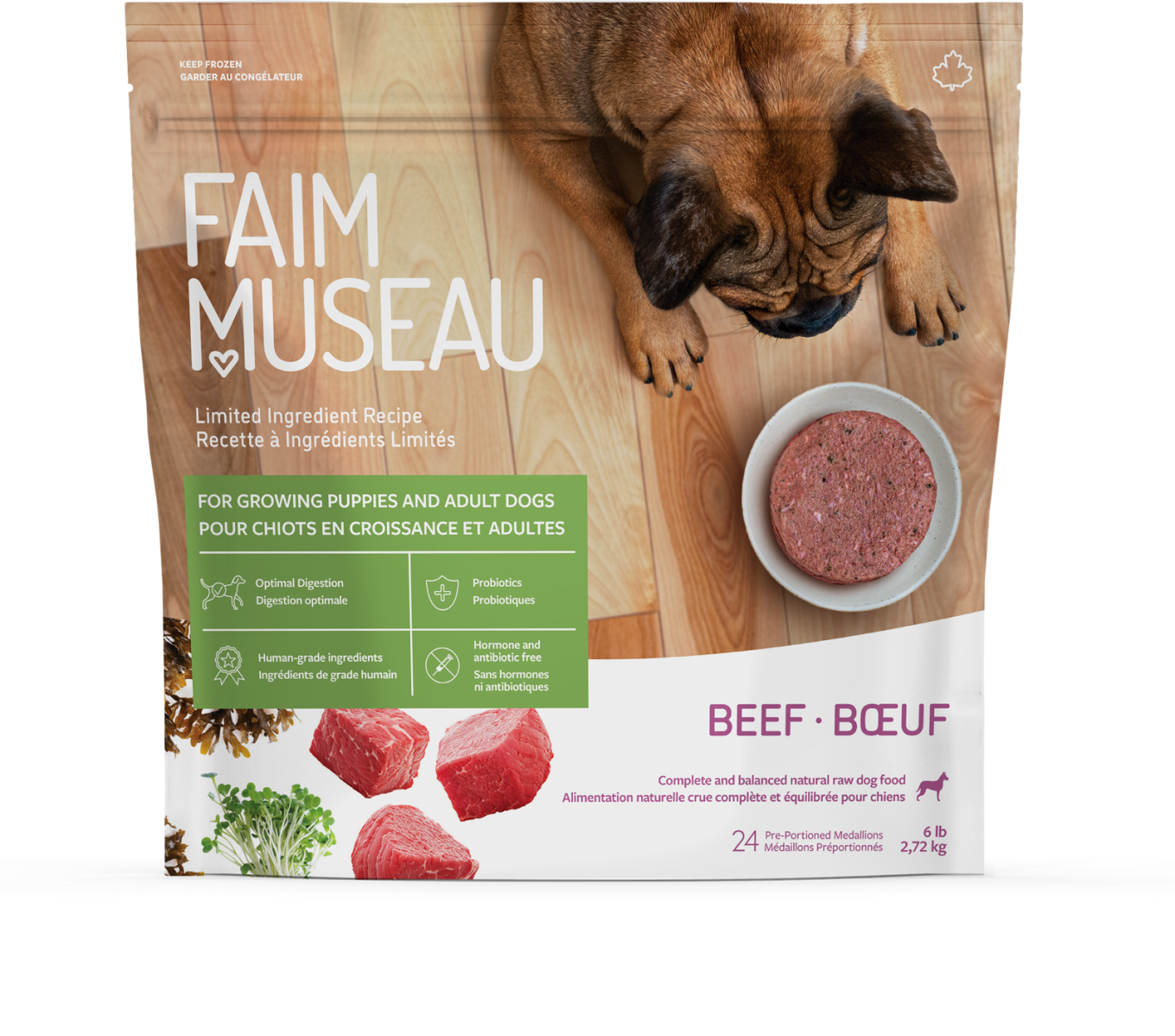 Raw Beef for Dogs Natural Raw Dog Food Faim Museau